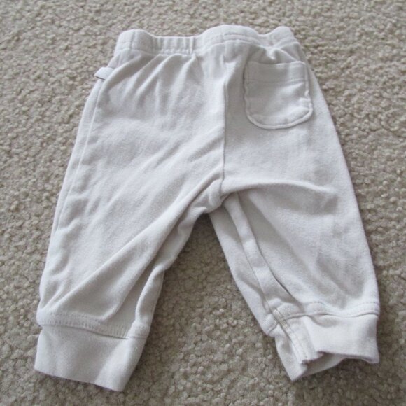 Old Navy Pull On Sweatpants Infant Boys Size 0-3M Tan Beige Elastic Joggers - Picture 3 of 3